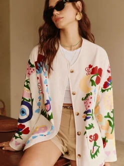 COMMENSE Colorful Printed Charming Winter Coat* Outerwear|Coats