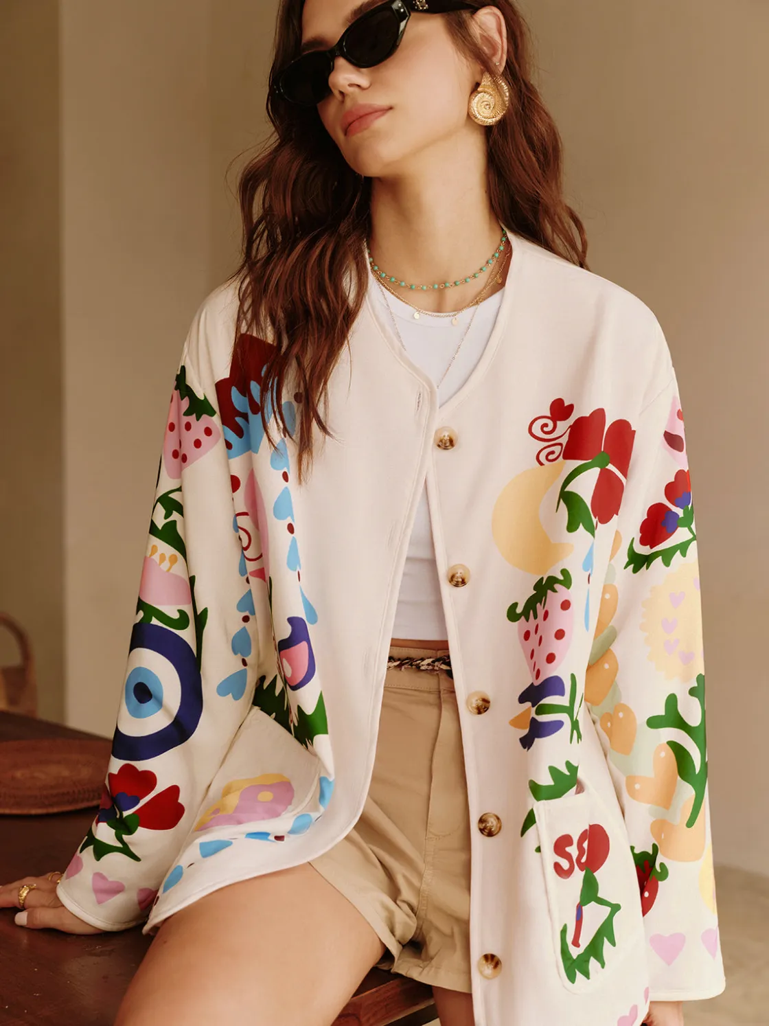 COMMENSE Colorful Printed Charming Winter Coat* Outerwear|Coats
