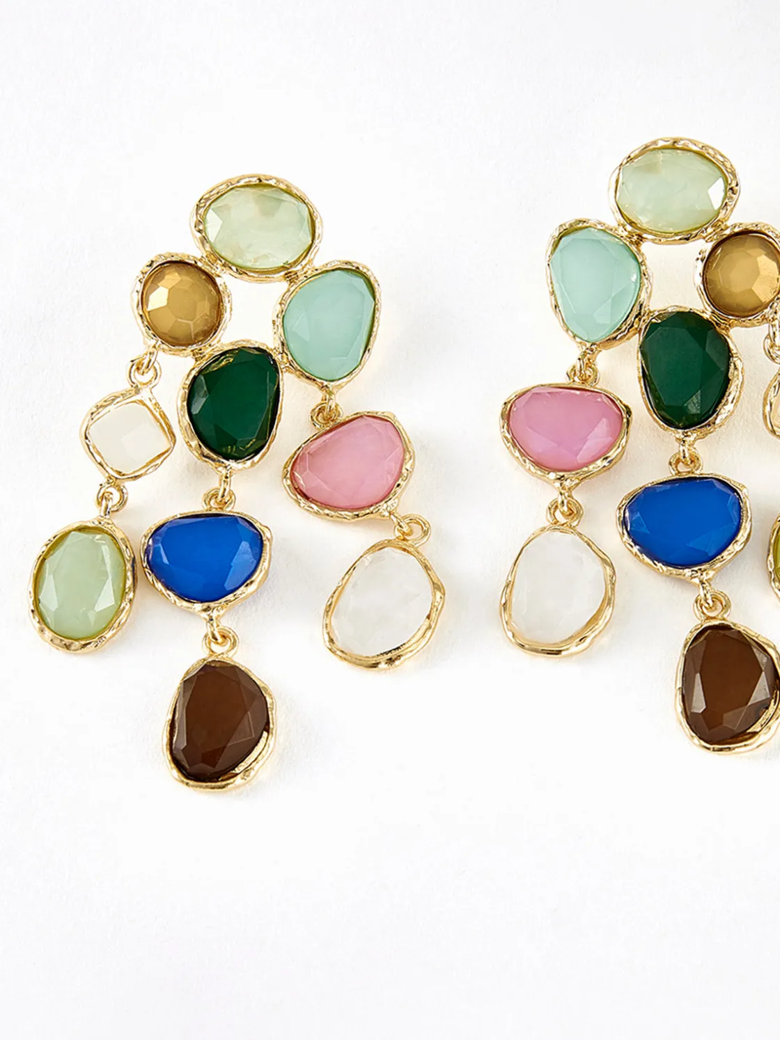 COMMENSE Colorful Rhinestone Drop Earrings* Earrings|Accessories