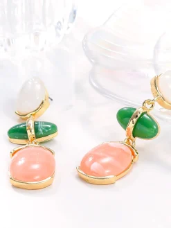 COMMENSE Colorful Rhinestone Pendant Earrings* Earrings|Accessories