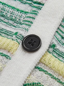 COMMENSE Colorful Striped Breasted Knit Cardigan* Cardigans|Sweaters & Cardigans