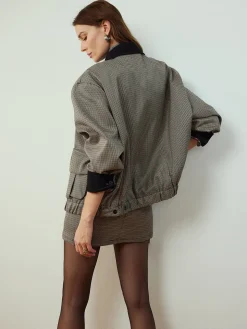 COMMENSE Contrast Binding Cargo Skirt Set* Skirt Sets|Long Sleeve Sets