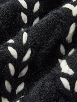 COMMENSE Contrast Binding Cinched Twist Sweater* Sweater Tops|Sweaters & Cardigans