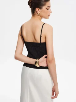 COMMENSE Contrast Binding Lace Trim Cami Top* Tank Tops & Camis|Tops