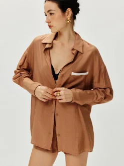 COMMENSE Contrast Binding Loose Shorts Set* Shorts Sets|Shorts