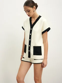 COMMENSE Contrast Binding Pockets Shorts* Shorts|Matching Sets