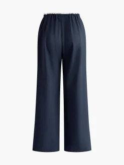 COMMENSE Contrast Binding Zipper Long Pants* Pants|Bottoms