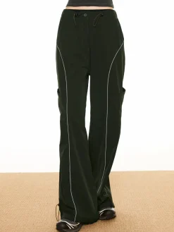 COMMENSE Contrast Piping Drawstring Pants* Pants|Bottoms