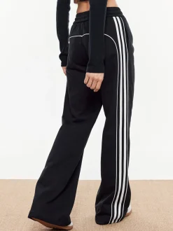 COMMENSE Contrast Piping Drawstring Sweatpants* Pants|Bottoms