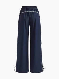 COMMENSE Contrast Piping Drawstring Pants* Pants|Bottoms