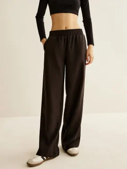 COMMENSE Contrast Striped Elastic Waist Pants* Pants|Bottoms