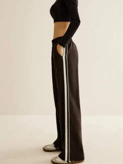COMMENSE Contrast Striped Elastic Waist Pants* Pants|Bottoms