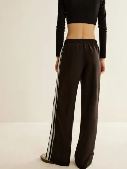COMMENSE Contrast Striped Elastic Waist Pants* Pants|Bottoms