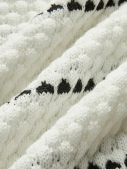 COMMENSE Contrast Striped Sweater* Sweater Tops|Sweaters & Cardigans