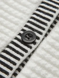 COMMENSE Contrast Trim Button Cardigan* Cardigans|Sweaters & Cardigans