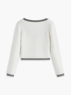 COMMENSE Contrast Trim Button Cardigan* Cardigans|Sweaters & Cardigans