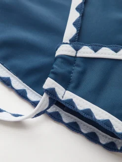 COMMENSE Contrast Trim Knotted Bikini Set* Swimwear|Tops