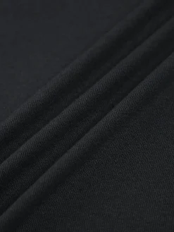 COMMENSE Contrast Trim Mock Neck Long Sleeve Top* T-shirts|Tops