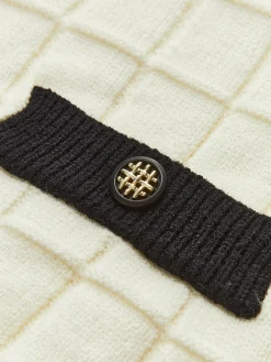 COMMENSE Contrast Trim Plaid Pullover Sweater* Sweater Tops|Sweaters & Cardigans