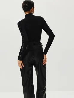 COMMENSE Contrast Trim Pullover Sweater* Sweater Tops|Sweaters & Cardigans