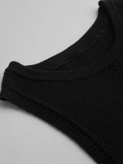 COMMENSE Contrast Trim Slim Sweater Vest* Sweater Vests|Sweaters & Cardigans
