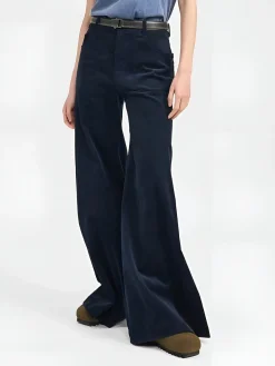 COMMENSE Corduroy Wide-Leg Pants Without Belt* Pants
