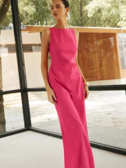 COMMENSE Cotton & Linen Crisscross Long Dress* Casual Dresses|Work Dresses