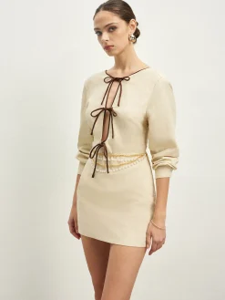 COMMENSE Cotton & Linen Lace Up Dress Without Belt* Casual Dresses|Vacation Dresses