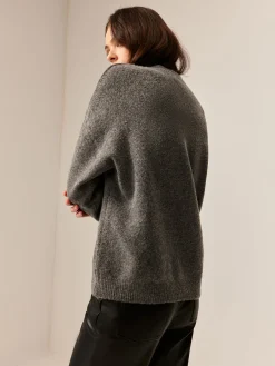 COMMENSE Cotton Blends Cherry Printed Pullover Sweater* Sweater Tops|Sweaters & Cardigans