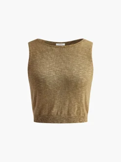 COMMENSE Cotton Blends Crop Top* Crop Tops|Tank Tops & Camis