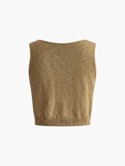 COMMENSE Cotton Blends Crop Top* Crop Tops|Tank Tops & Camis