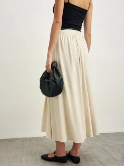 COMMENSE Cotton Blends Pleated Skirt Without Belt* Skirts|Bottoms