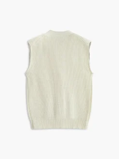 COMMENSE Cotton Blends Ribbed Sweater Vest* Sweater Vests|Sweaters & Cardigans