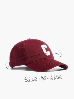 COMMENSE Cotton C-Letter Soft Top Cap Hat* Hair Claws & Hats|Accessories