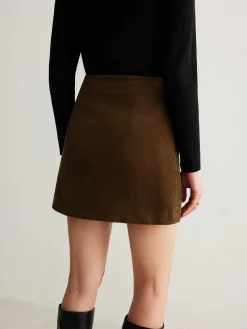 COMMENSE Cotton Corduroy A-Line Skirt* Skirts|Bottoms