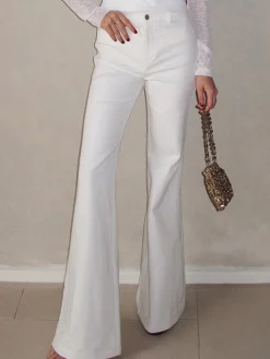 COMMENSE Cotton High-Waist Bootcut Pants* Bottoms