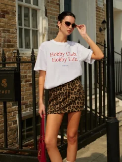 COMMENSE Cotton Letter Printed Short Sleeve T-Shirt* T-shirts|Tops