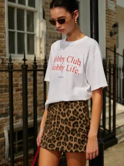 COMMENSE Cotton Letter Printed Short Sleeve T-Shirt* T-shirts|Tops