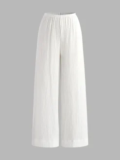 COMMENSE Cotton Tie Front Pants Set* Pants Sets|Matching Sets