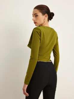 COMMENSE Cowl Neck Bodysuit* Bodysuits