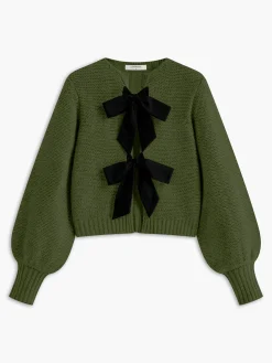 COMMENSE Crew Neck Bow Knit Top* Sweater Tops|Sweaters & Cardigans