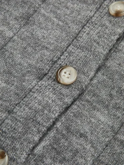 COMMENSE Crew Neck Button Soft Cardigan* Cardigans|Sweaters & Cardigans