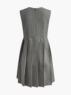 COMMENSE Crew Neck Panel Pleated Tank Dress* Casual Dresses|Short Dresses