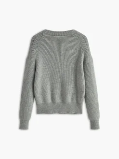 COMMENSE Criss Cross Button Sweater* Sweater Tops|Sweaters & Cardigans