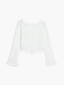 COMMENSE Crochet Eyelet Fly Away Cardigan* Cardigans|Sweaters & Cardigans