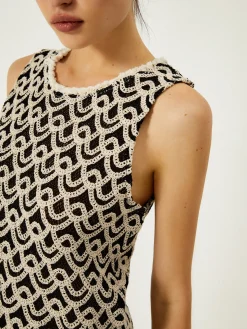 COMMENSE Crochet Wave Pattern Tassel Decor Tank Top* Tank Tops & Camis|Matching Sets