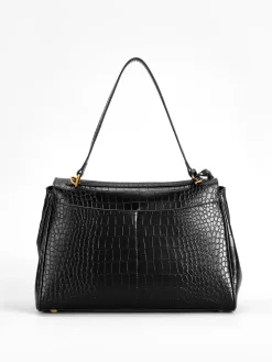 COMMENSE Crocodile Embossed Large Handbag* Bags|Accessories