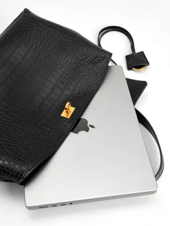 COMMENSE Crocodile Embossed Large Handbag* Bags|Accessories