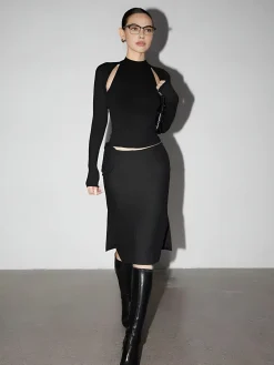 COMMENSE Crop Cutout T-Shirt* Crop Tops|T-shirts