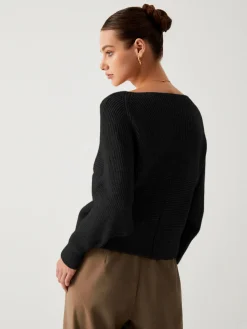 COMMENSE Cross My Heart Oversized Crop Sweater* Sweater Tops|Sweaters & Cardigans